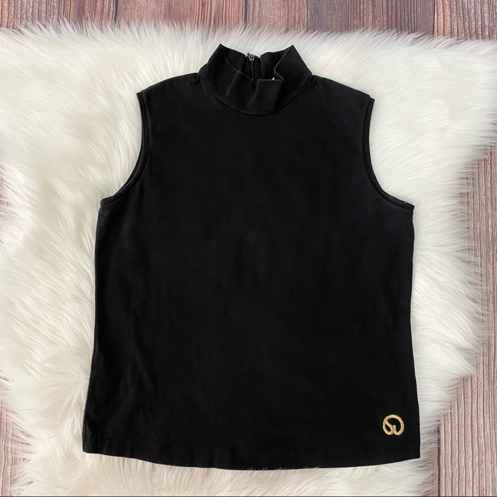 St. John Sport | High Neck Embroidered Tank